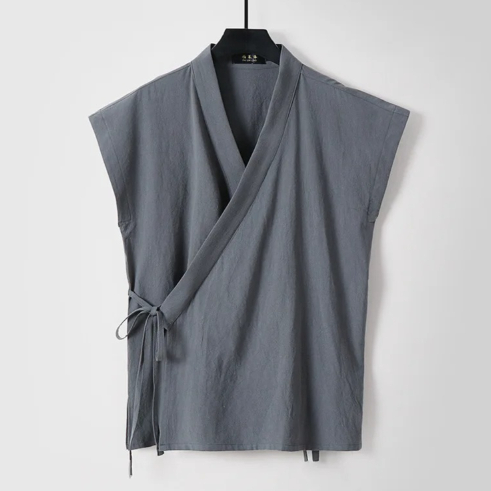 Men'S Kimono Accessories - Canotta da Uomo Cinese in Cotone